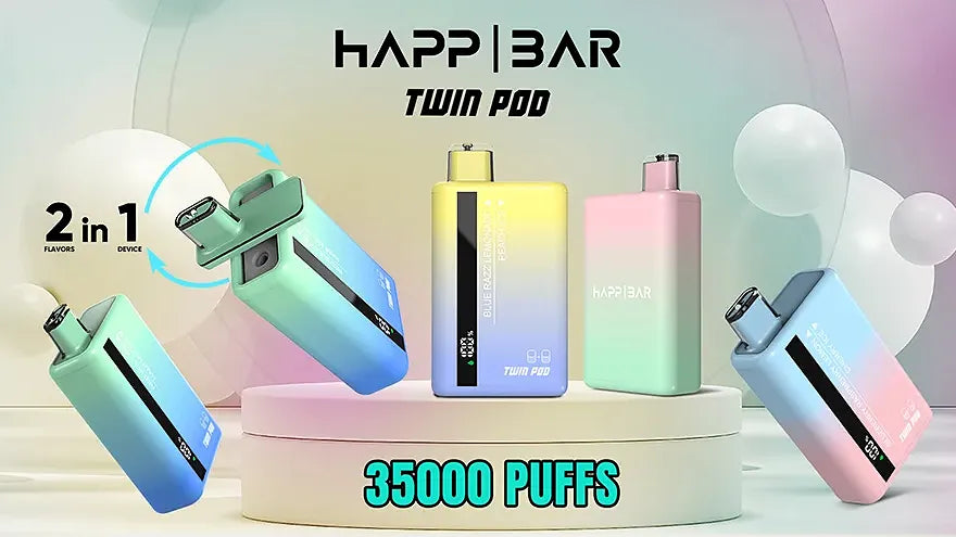 Happ Bar Twin Pod 35000 Puffar – Den Ultimata Engångsvapen med Dubbel Smak