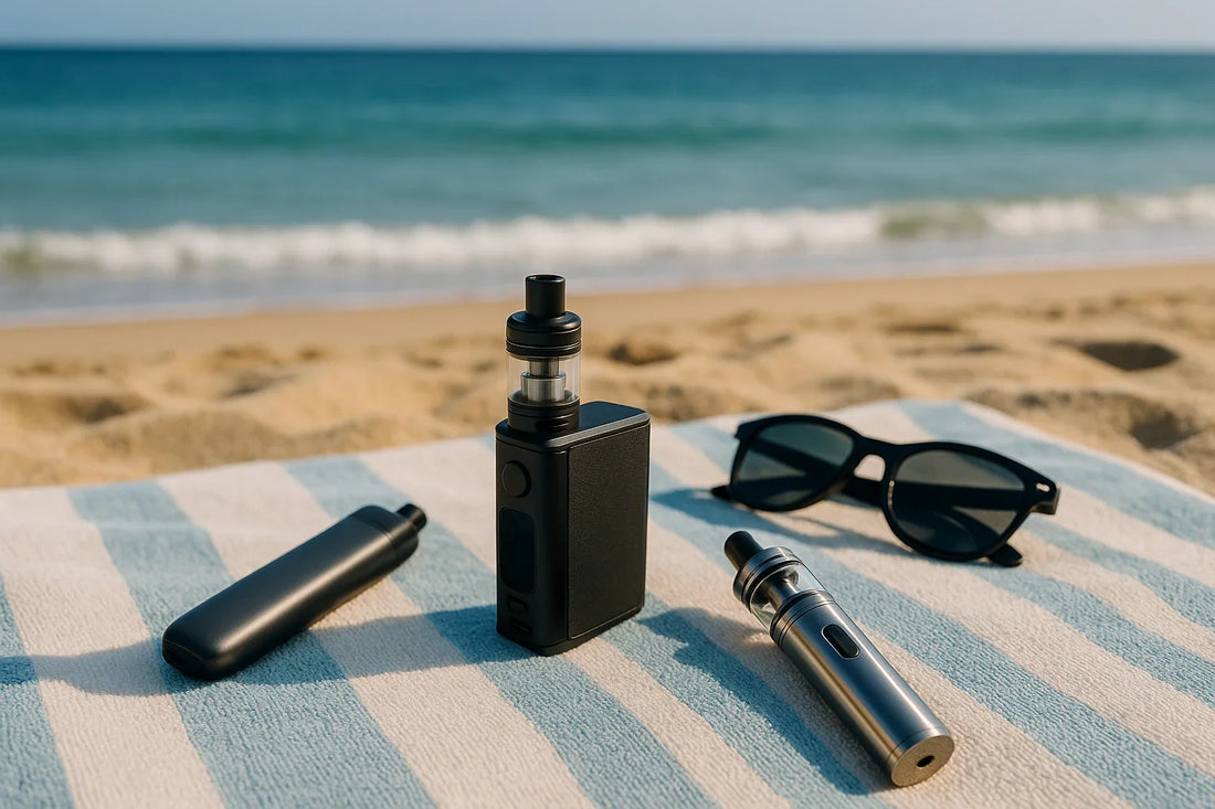 Svart och silver vape-pen-set med en slank, modern design.