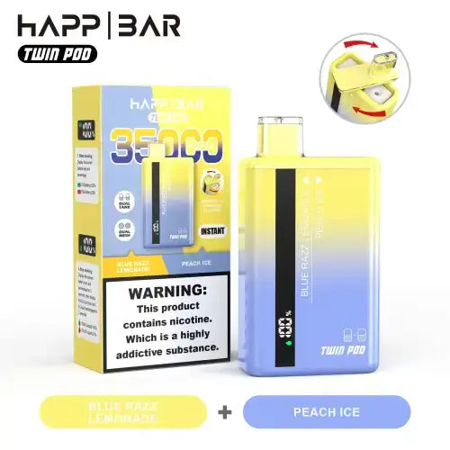 Upptäck Happ Bar Twin Pod 35000 Engångsvape